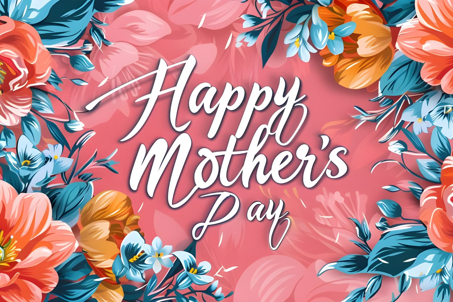 Hintergrund für den Muttertag Lebendige festliche florale benutzerdefinierte Hintergrund LXX3-55