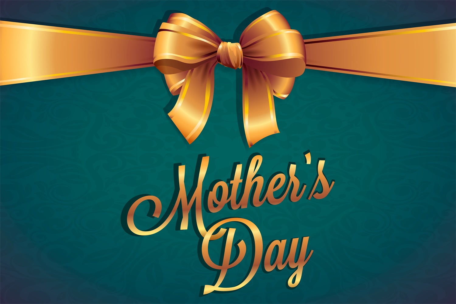 Fotokulissen für Muttertag Goldene Schleife Eleganter individueller Hintergrund LXX3-61