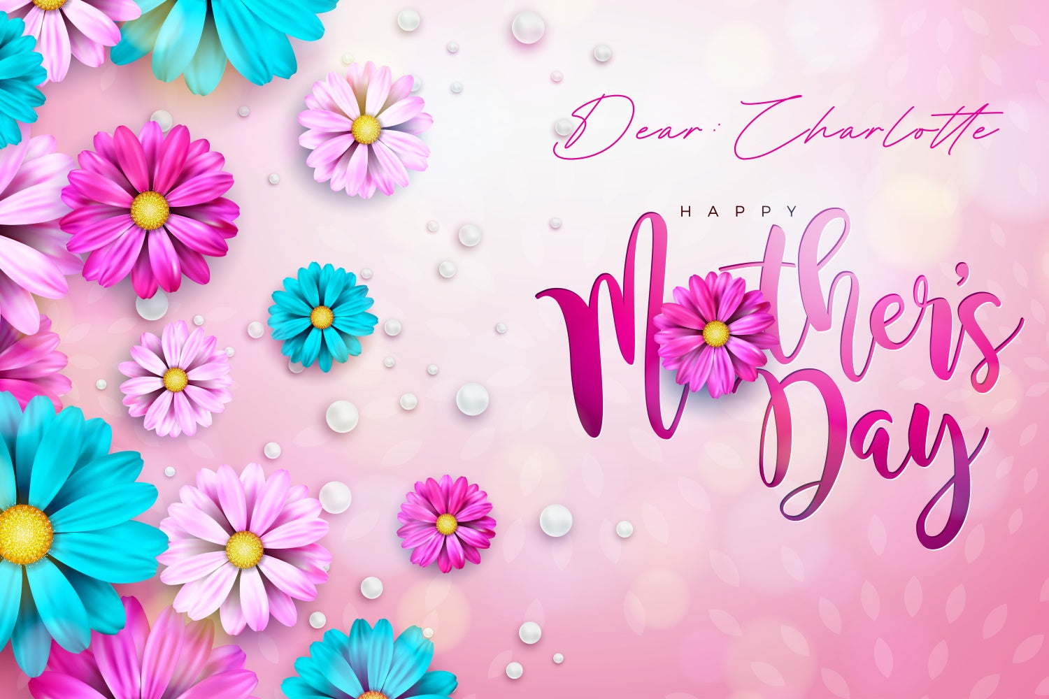 Muttertags-Hintergrund Elegantes Blumen-Hintergrundbild mit Farbverlauf LXX3-67