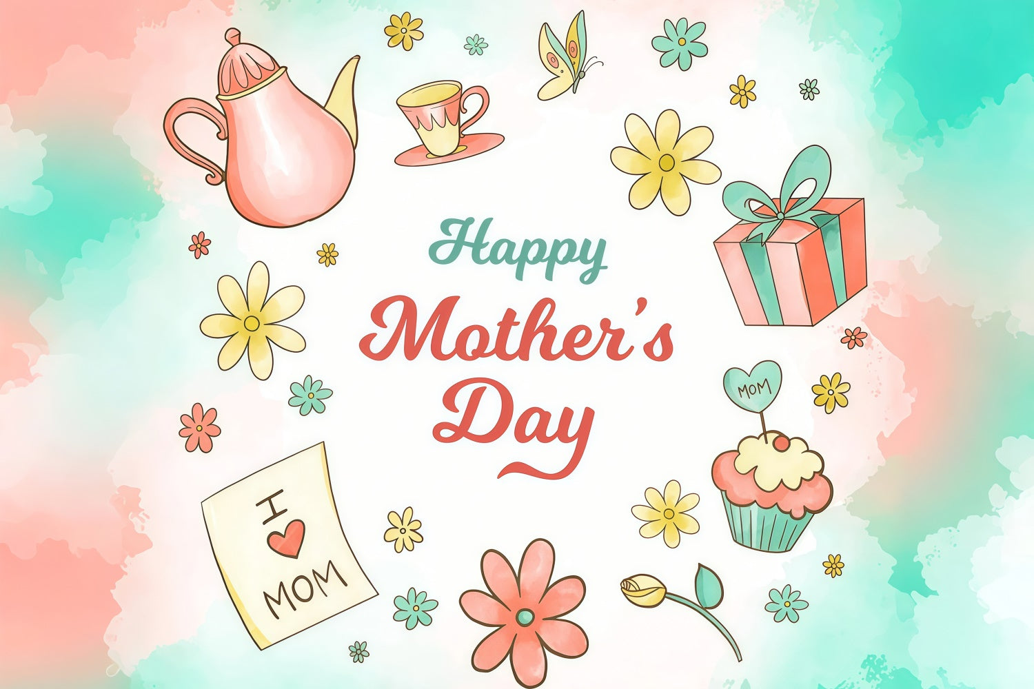 Hintergrund für Muttertag Anmutiges Geschenk Blume Individueller Hintergrund LXX3-79