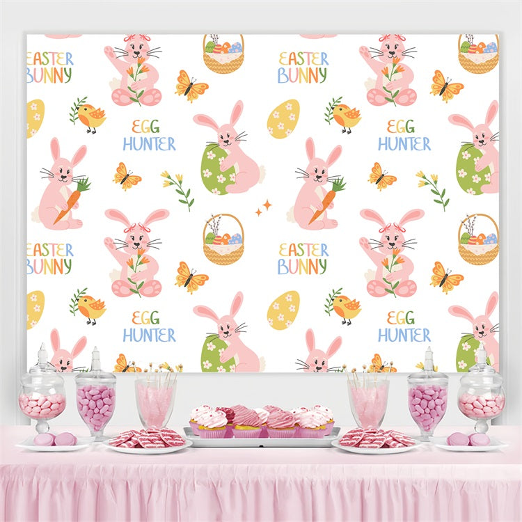 Ostern Fotohintergrund Niedlicher Hase Ei Personalisierte Kulisse LXX3-95