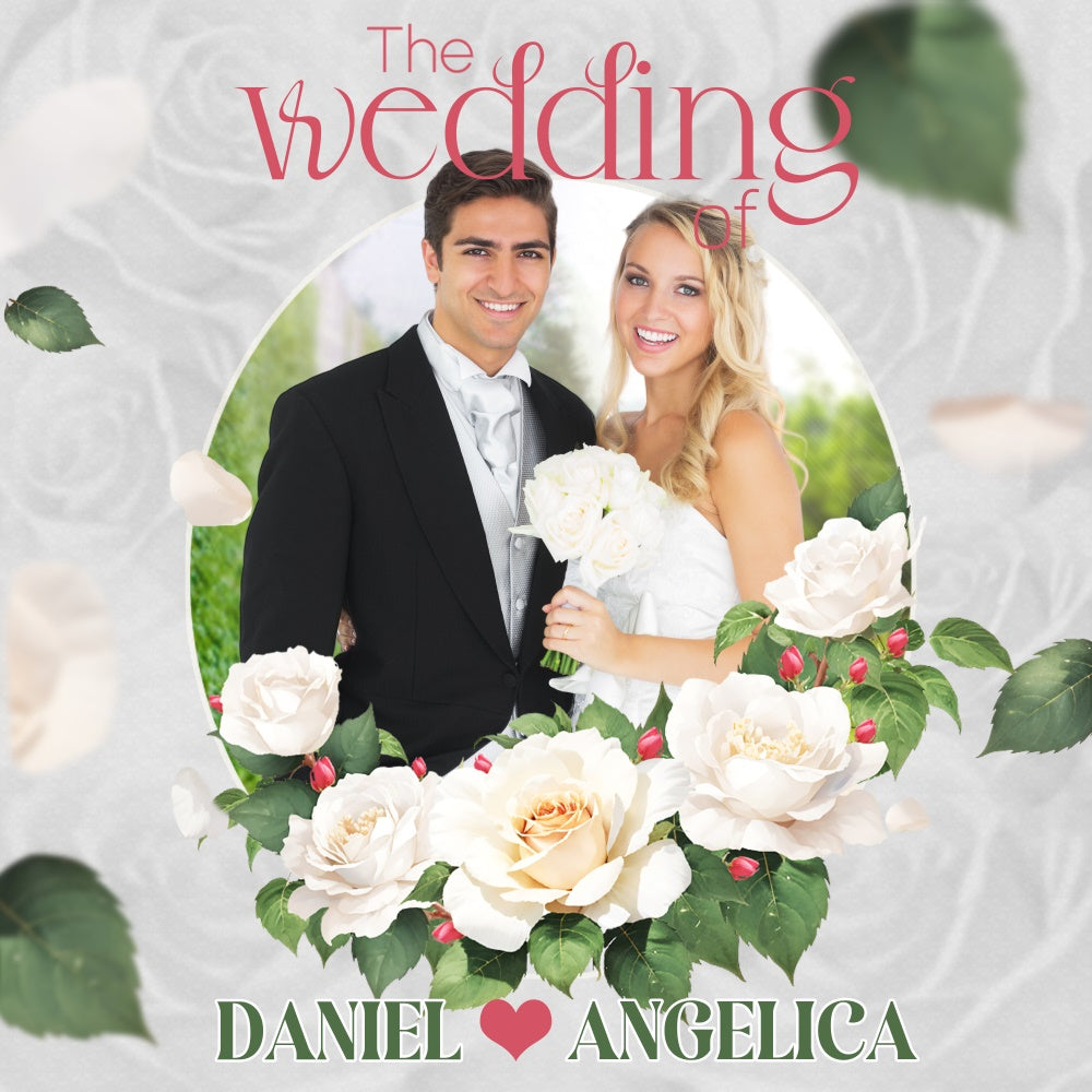 Hintergrund für Hochzeit Rosa Pfingstrose Romantik Personalisierte Kulisse LXX5-164