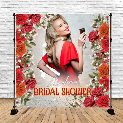 Hochzeitshintergrund für Fotos Romantisches Glühen Individueller Hintergrund LXX5-195