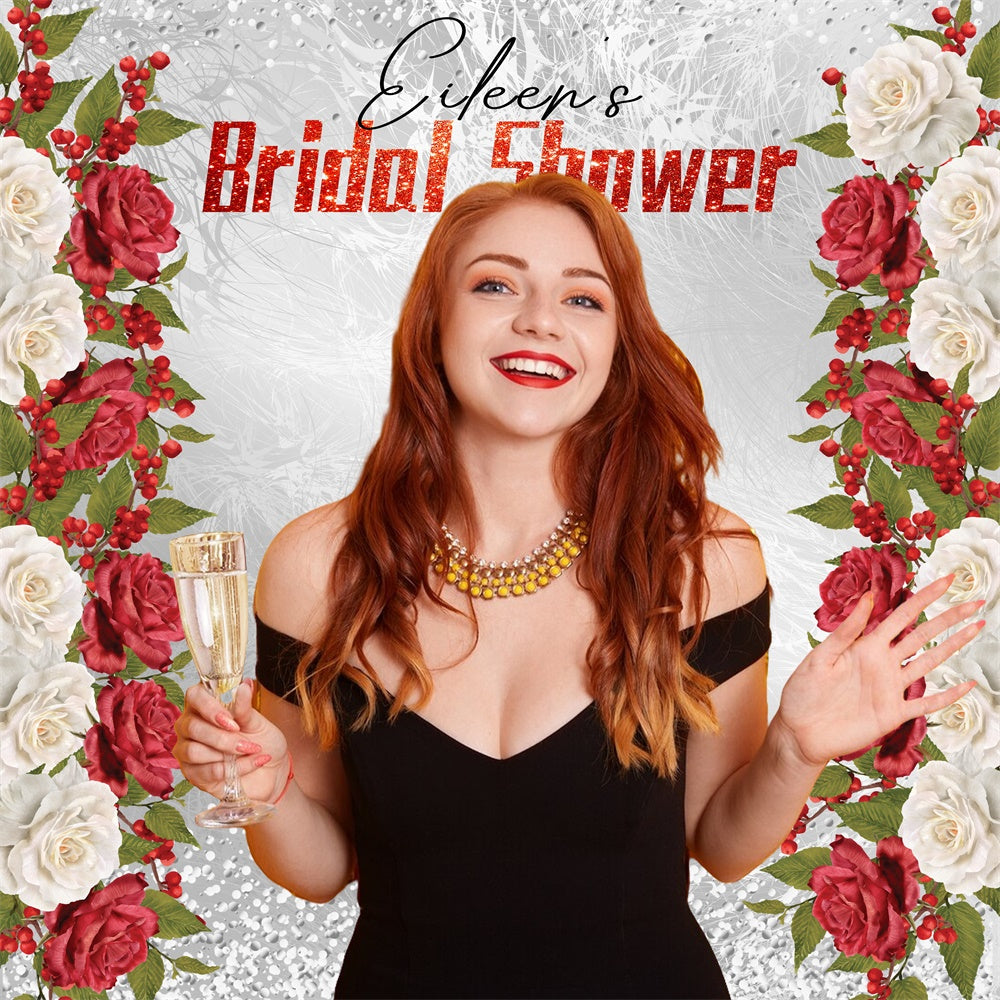 Hintergrund für Hochzeit Spitze Rose Liebe Personalisierte Hintergrund LXX5-199
