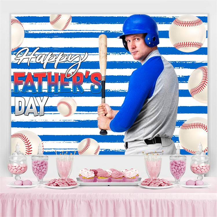 Vatertag Backdrop Ideen Baseball-Spieler Thematisch Personalisierte Backdrop LXX5-30