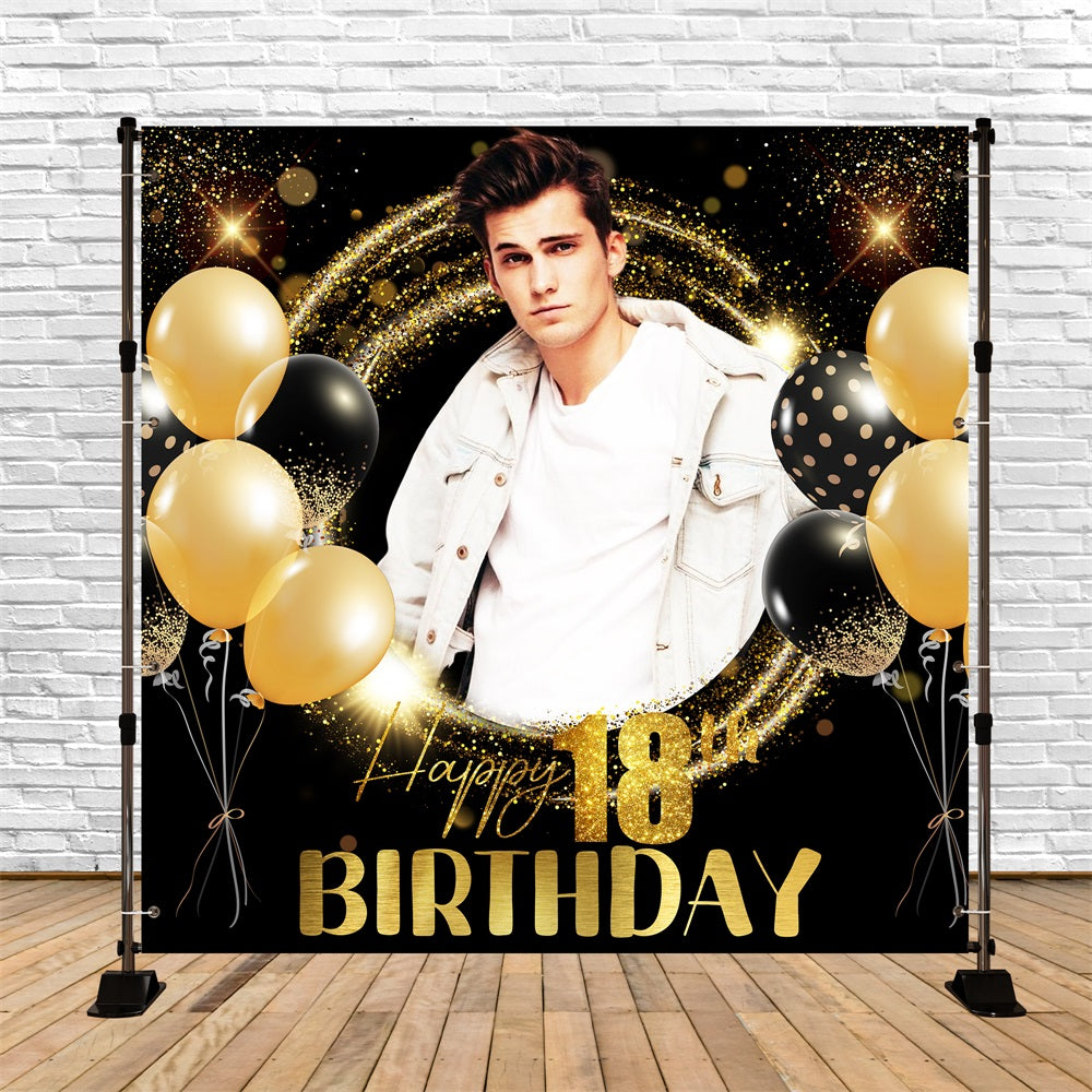 Geburtstag Backdrop Ideen Glänzend 18. Ballon Personalisierte Backdrop LXX5-99