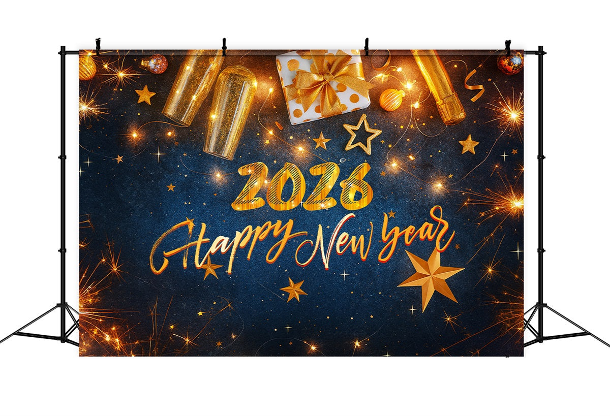 Silvester-Hintergrund Geschenk Lichter Glitzer Eleganz Silvester-Hintergrund LXX510-7