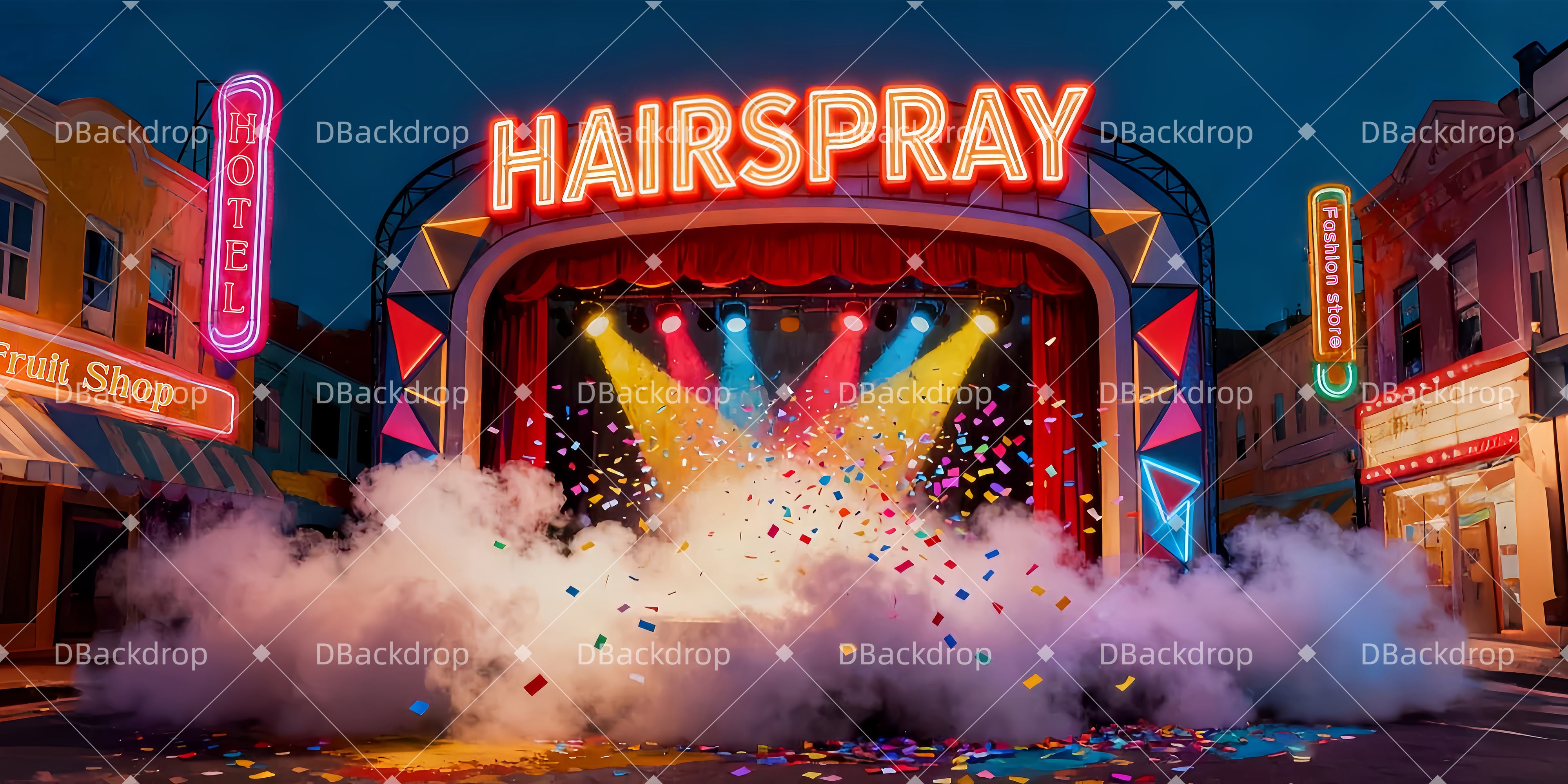 Theater Vorhang bild Hairspray-Showbühne Backdrop Theater LXX510-T39