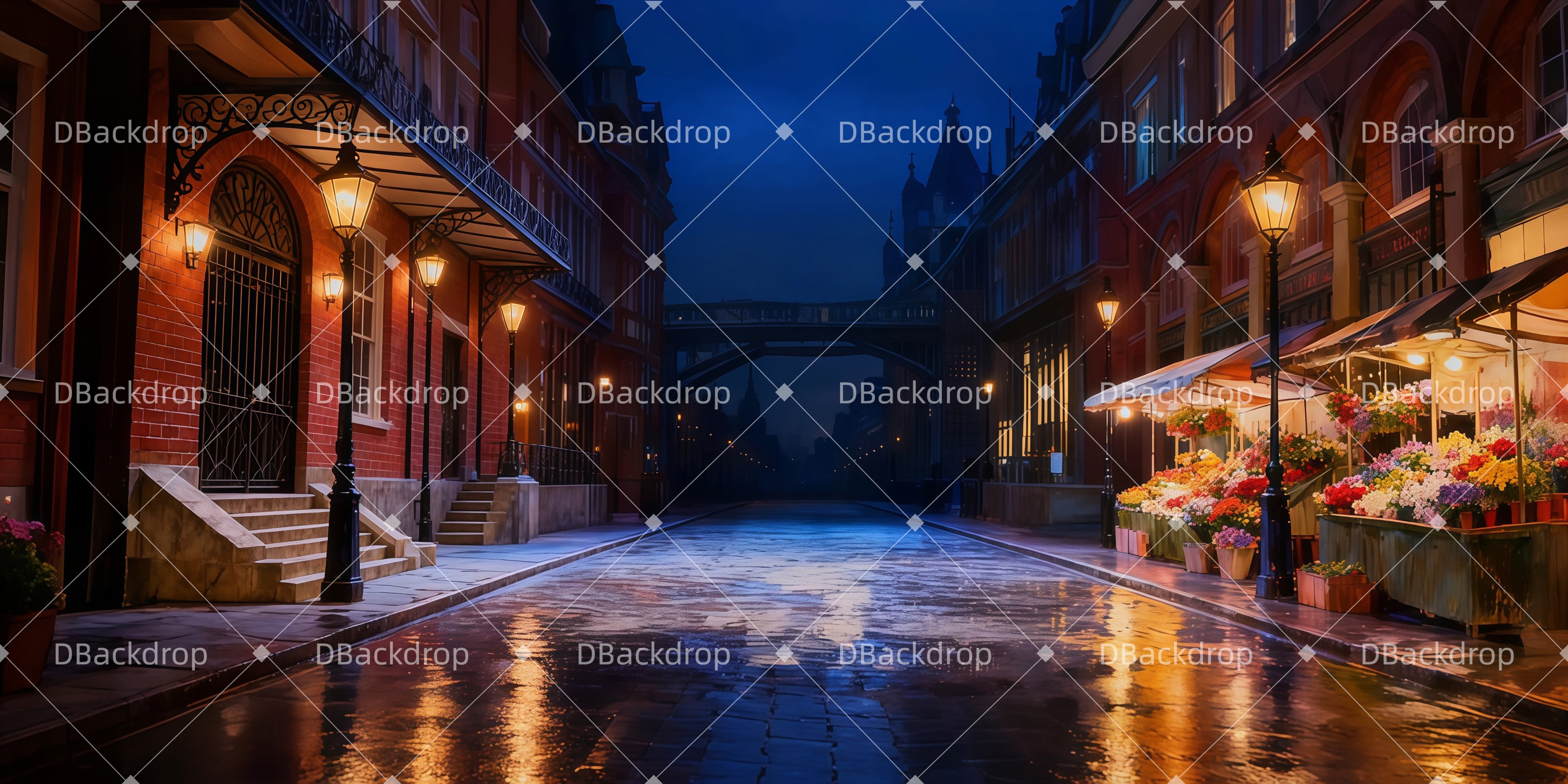 Theatervorhang Basteln Covent-Garden-Straße Theaterwand LXX511-T13