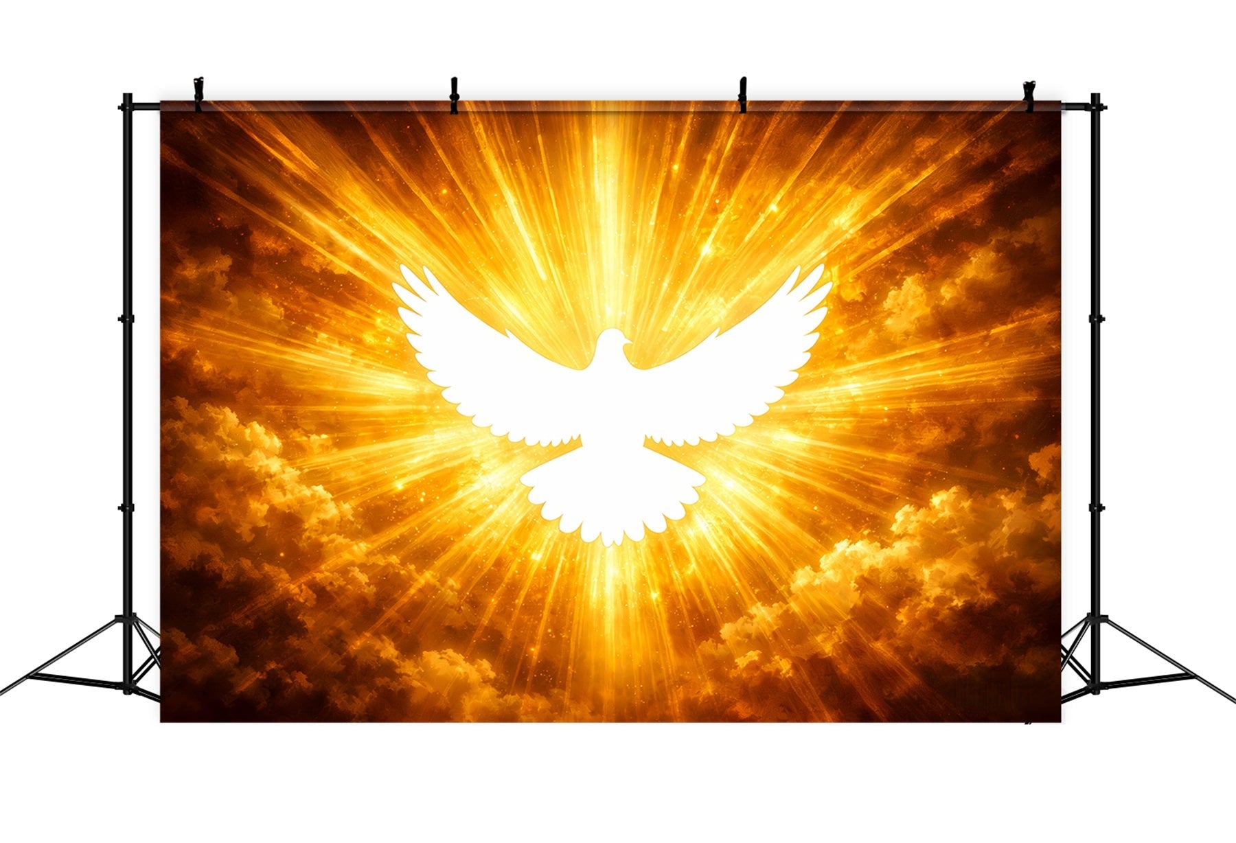 Kirche Ostern Fotohintergrund Strahlende Singvögel Auferstehung Licht Ostern Hintergründe LXX512-105