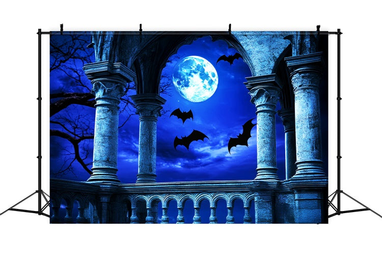 Halloween-Hintergrund für Fotos Fledermausflug Torbogen-Hintergrund LXX57-103