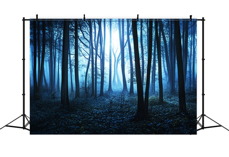 Dark Forest Hintergrundkulisse Midnight Mist Grove Hintergrundkulisse LXX57-115
