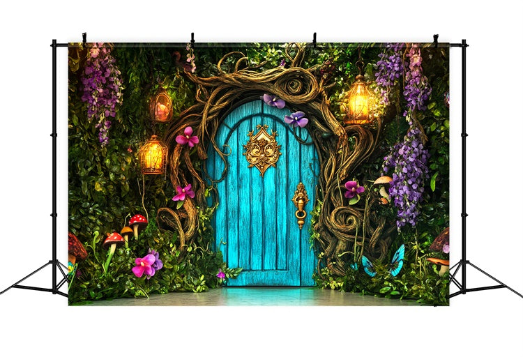 Magischer Wald Backdrop Secret Garden Doorway Backdrop LXX57-134