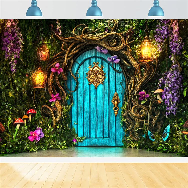 Magischer Wald Backdrop Secret Garden Doorway Backdrop LXX57-134