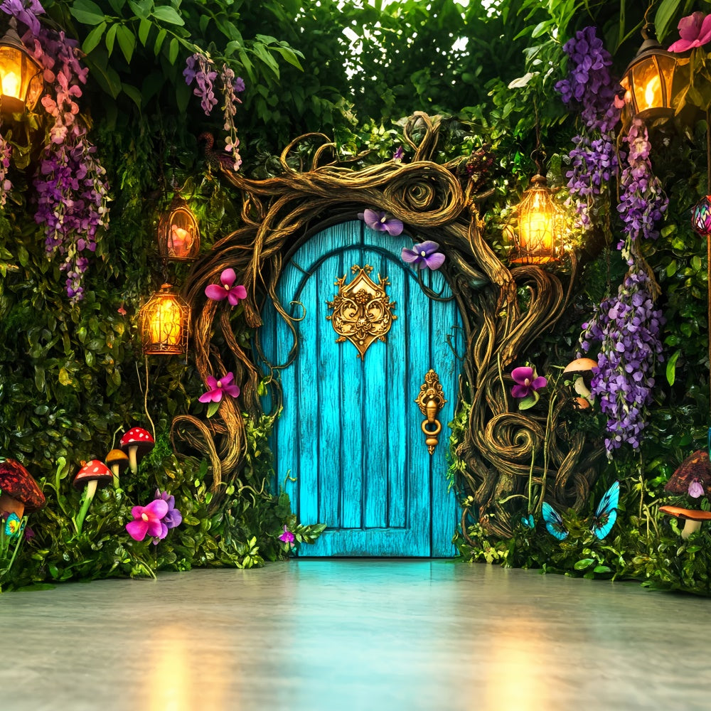 Magischer Wald Backdrop Secret Garden Doorway Backdrop LXX57-134