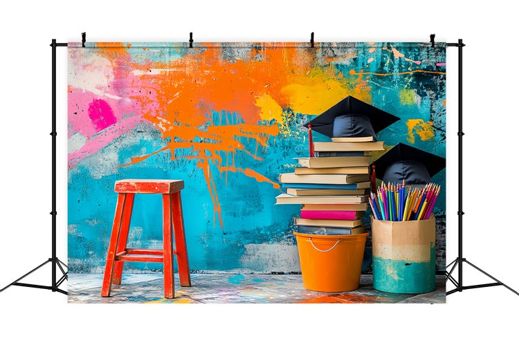 Schule Bild Hintergrund Graffiti Wand Studie Hintergrund LXX57-18