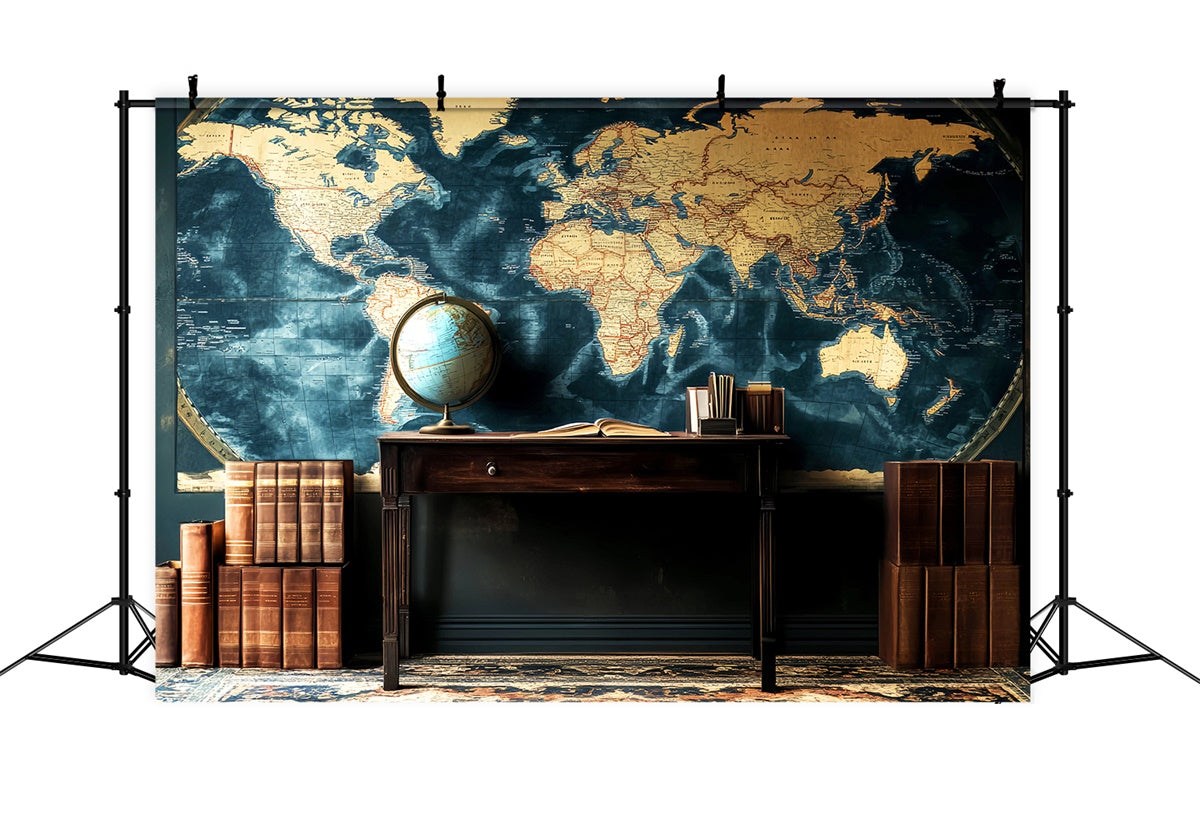 Backdrops für Klassenzimmer Retro Klassenzimmer Karte Einstellung Backdrop LXX57-33