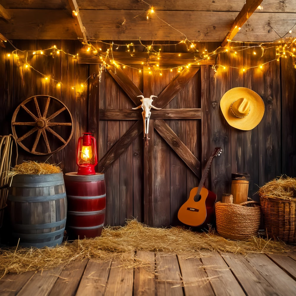 Scheune Holz Backdrop Western Scheune Glow Foto Hintergrund LXX57-384