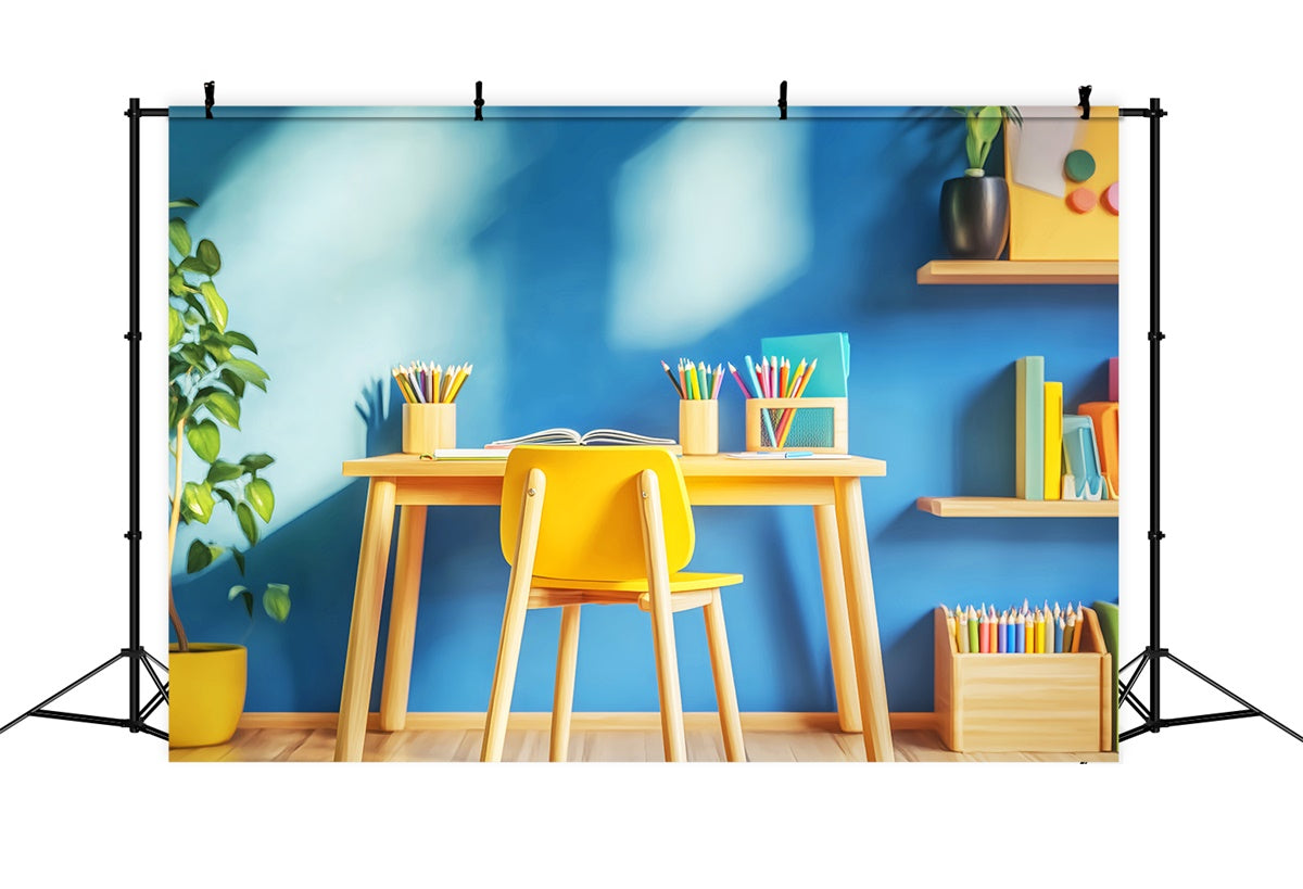 Back To School Backdrops Sonnenschein Study Desk Backdrop LXX57-57