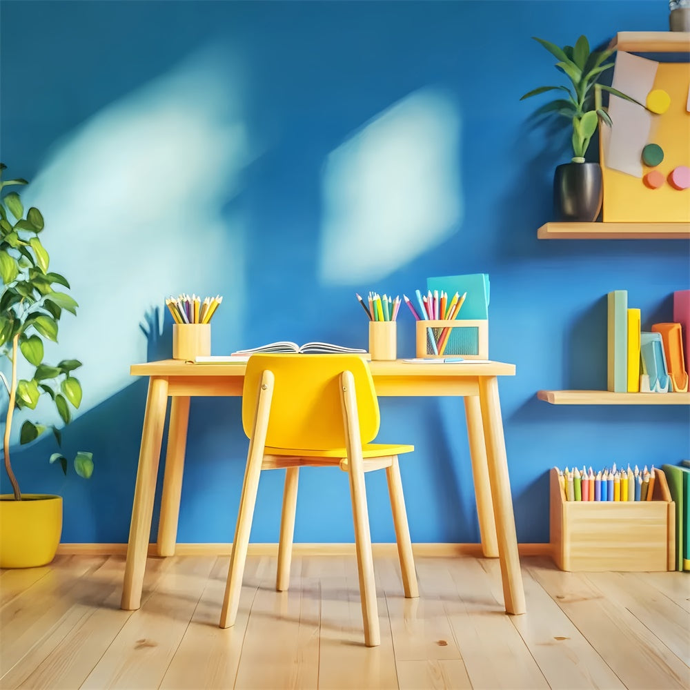 Back To School Backdrops Sonnenschein Study Desk Backdrop LXX57-57