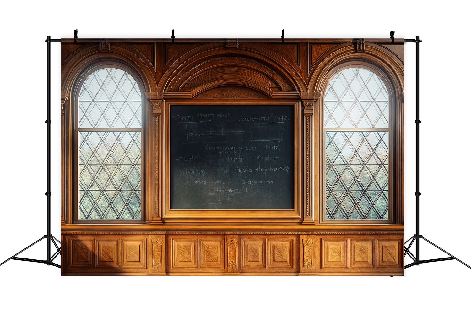 Back To School Chalkboard Backdrop Vintage Klassenzimmer Schwarzboard Holzfenster Back To School Fotokulisse LXX58-131