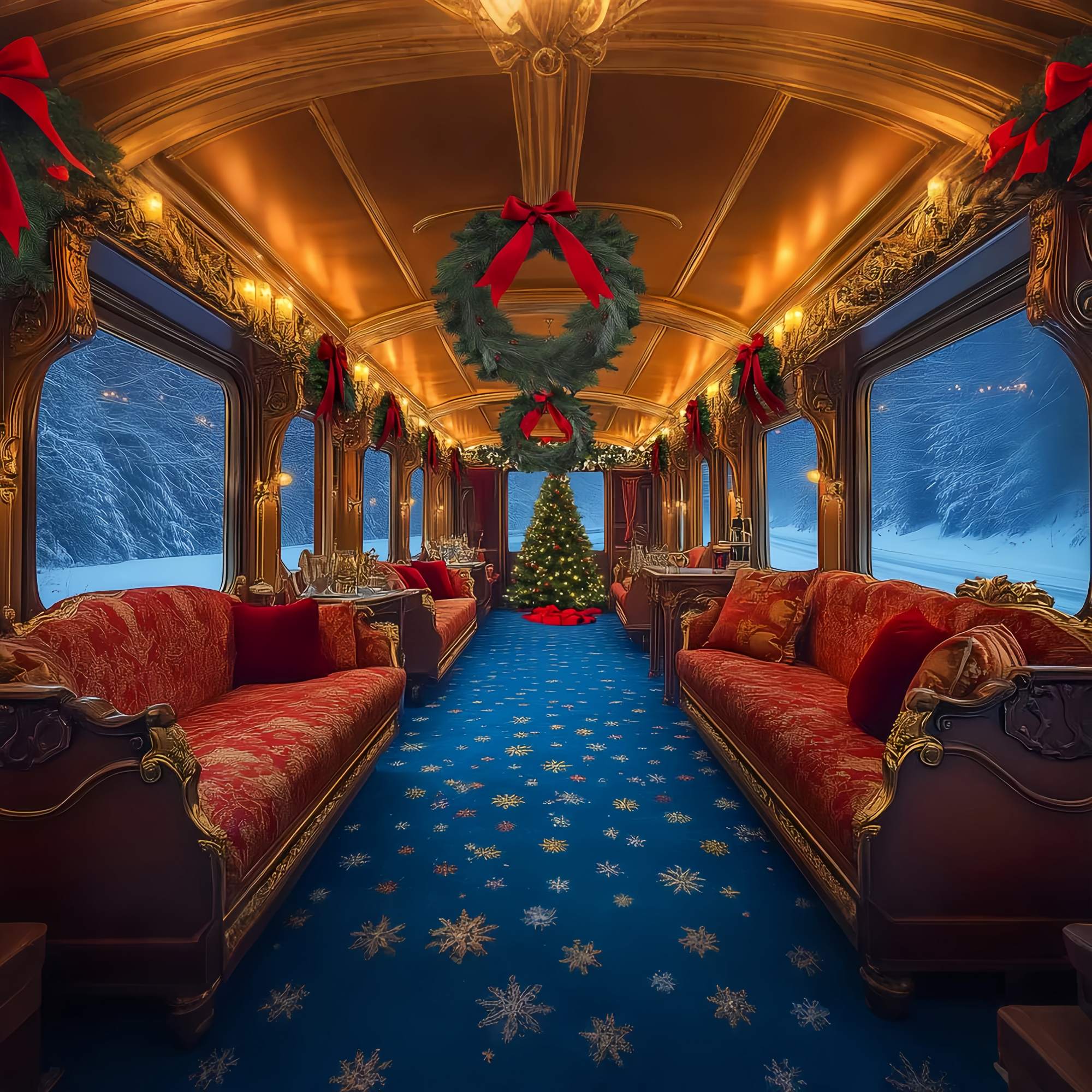 Weihnachten Fotografie Backdrops Luxus Weihnachten Zug Lounge Foto Hintergrund Weihnachten LXX58-86