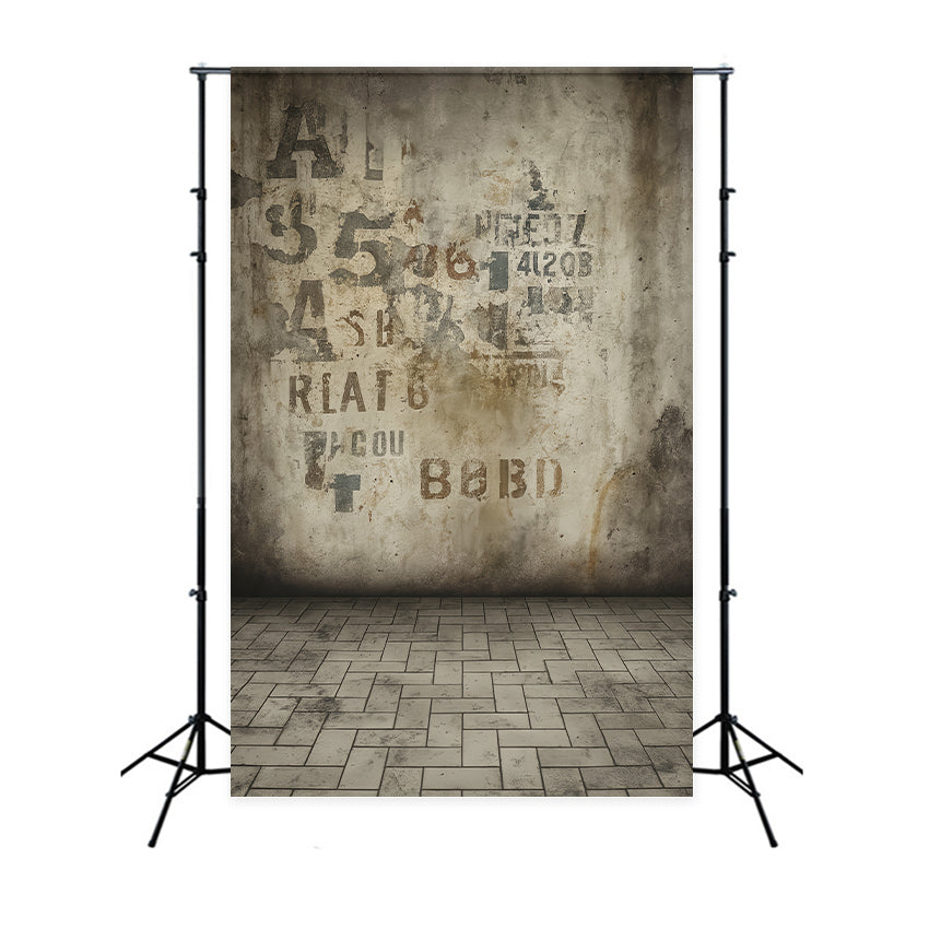 Porträtstudio-Fotohintergrund Vintage-Graffiti-Betonstruktur-Porträt-Fotohintergrund LXX59-427