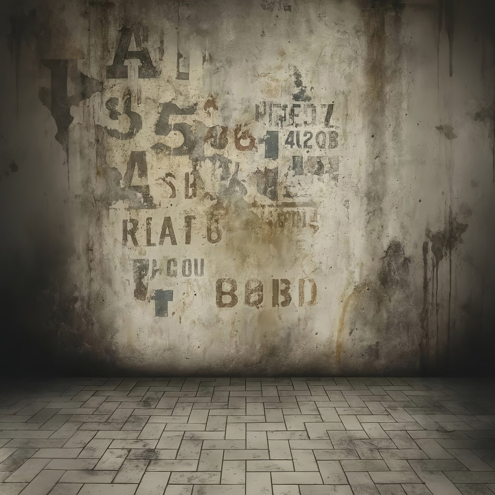 Porträtstudio-Fotohintergrund Vintage-Graffiti-Betonstruktur-Porträt-Fotohintergrund LXX59-427