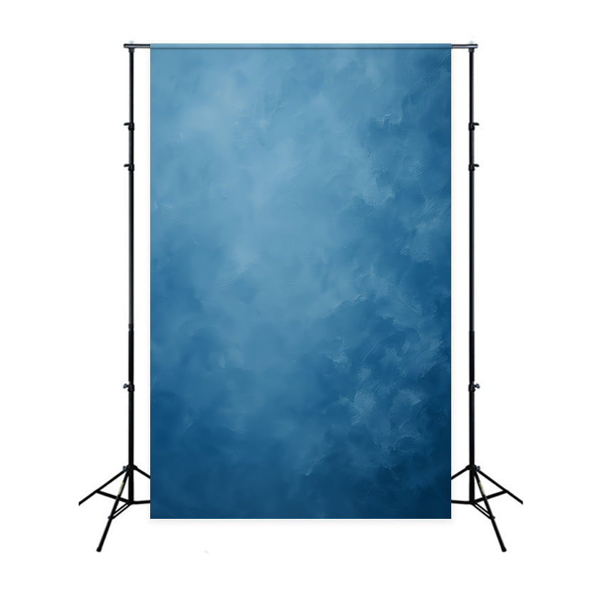 Blauer Porträtfotohintergrund Ruhige blaue Nebelstruktur Studio-Porträtfotohintergrund LXX59-434