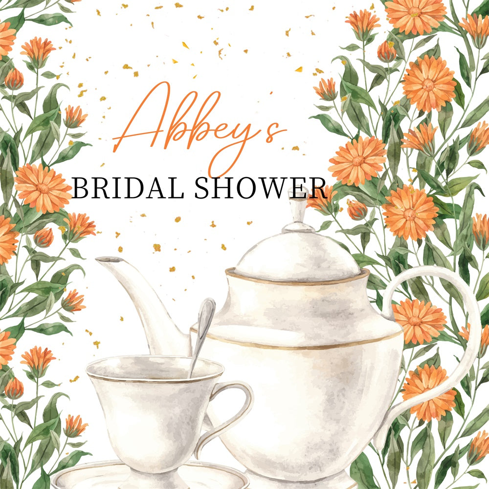 Hochzeit Fotokulisse Delicate Daisy Tea Individueller Hintergrund LXX6-110
