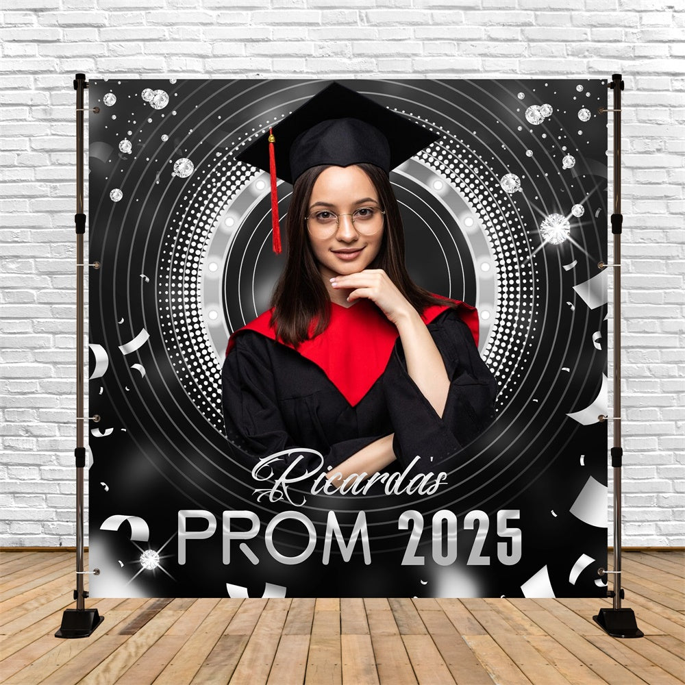 Hintergrund für Prom Diamond Glam Kreis benutzerdefinierte Party Graduierung Hintergrund LXX6-173