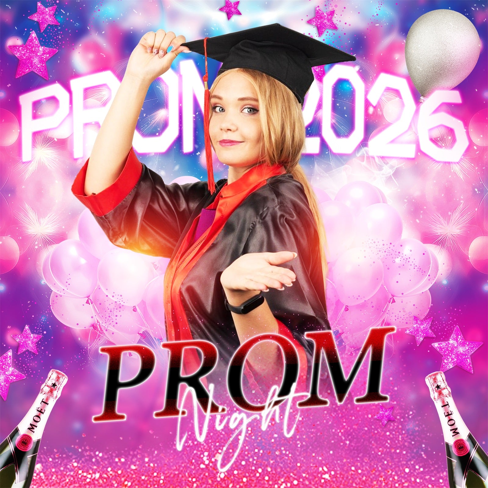 Prom 2026 Kulisse Fantasy Lichter Customized Party Graduation Kulisse LXX6-199