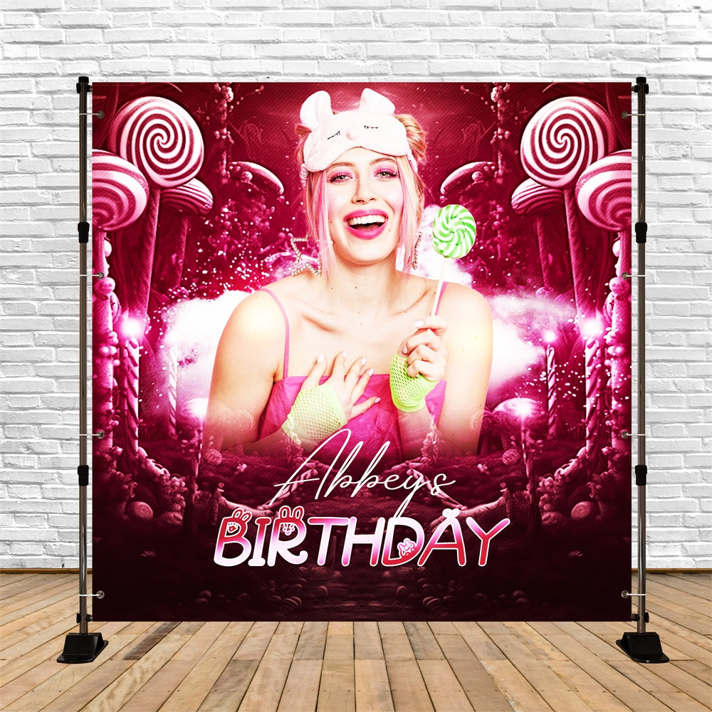 Backdrop Ideen für Geburtstag Retro Sugar Dream Customized Backdrop LXX6-51