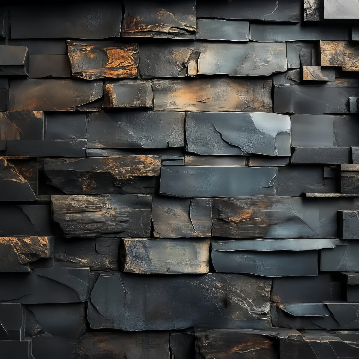 Porträtstudio-Hintergrund Holzkohle-Schiefer-Steinstruktur Ziegelwand-Hintergrund LXX61-29