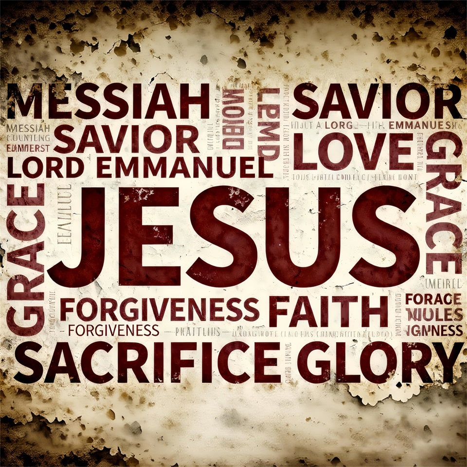 Religiöser Oster-Fotohintergrund Jesus Glaube Typografie Ideen für Oster-Fotohintergründe LXX61-85