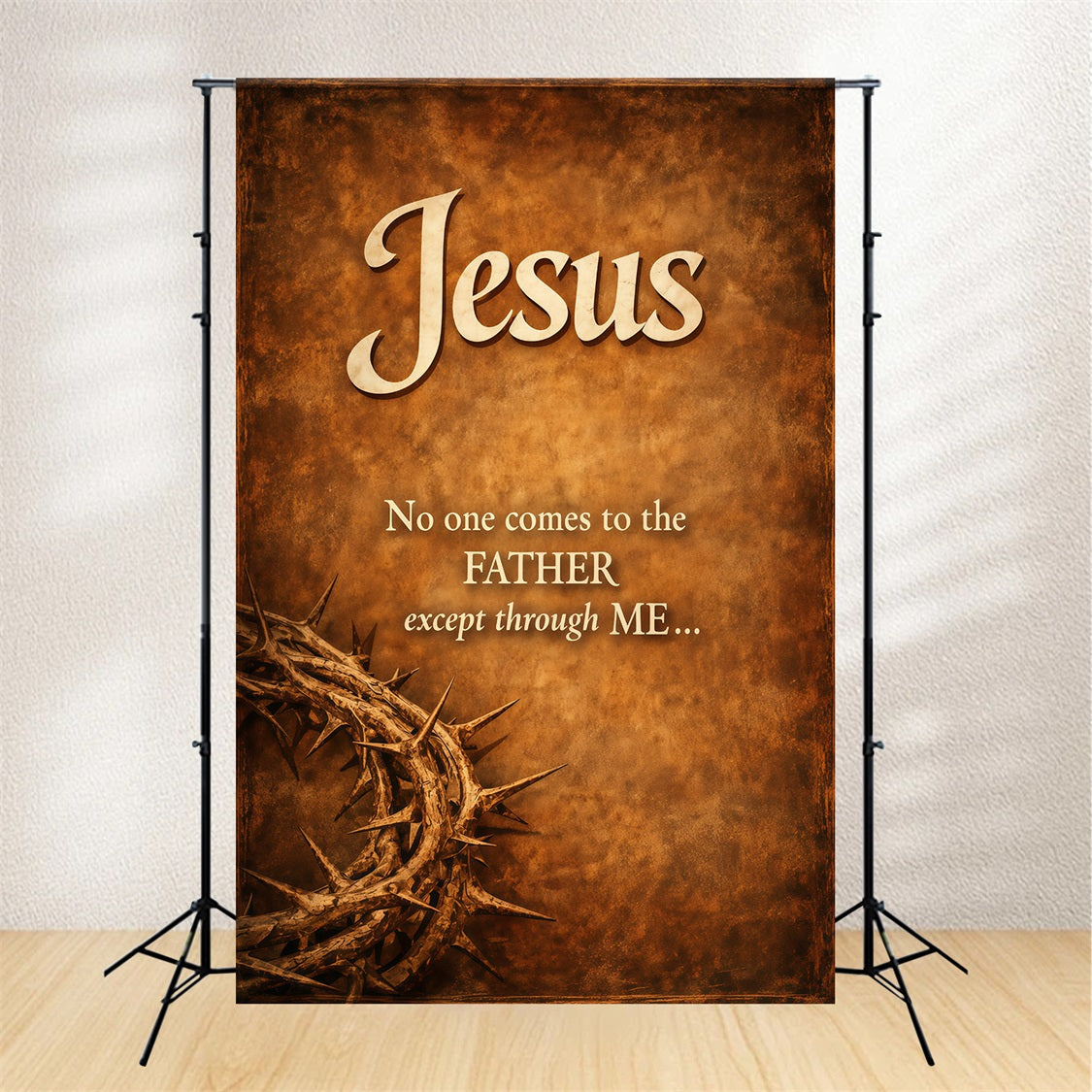 Ostern Hintergrund Ideen für Kirche Vintage Schrift Krone Dornen Kunst Ostern Hintergrund Fotografie LXX62-39