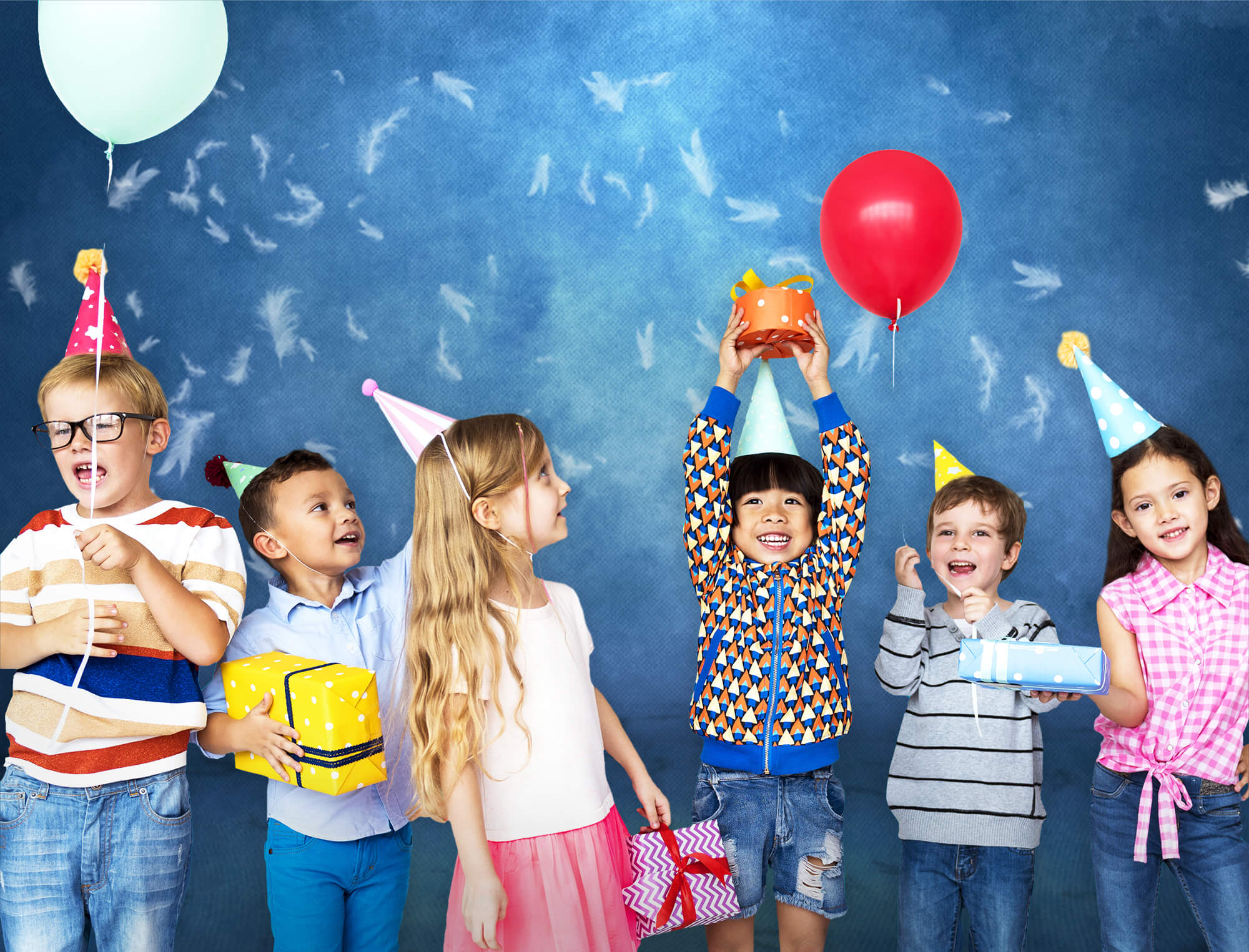 Weiße Feder Blau Abstrakt Strukturiert Hintergrund M10-41