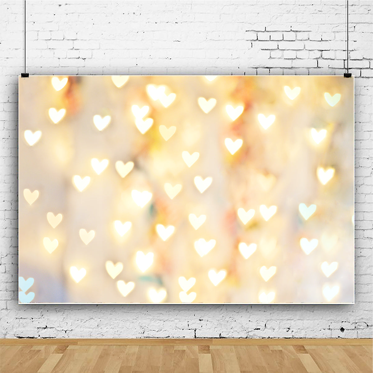 Pastell Herz Bokeh Fotostudio Hintergrund MR-0046(NUR 1)