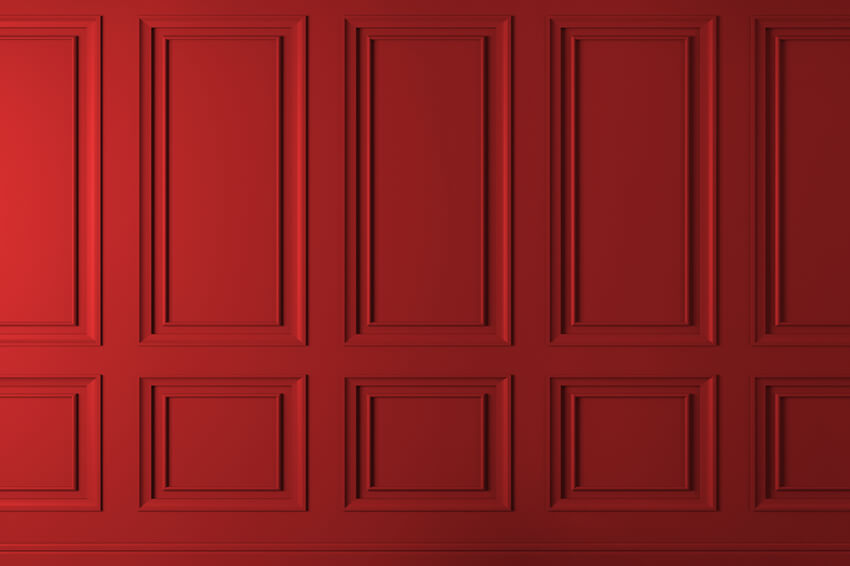 Klassischer Roter Retro Wandhintergrund im Innenbereich M6-115