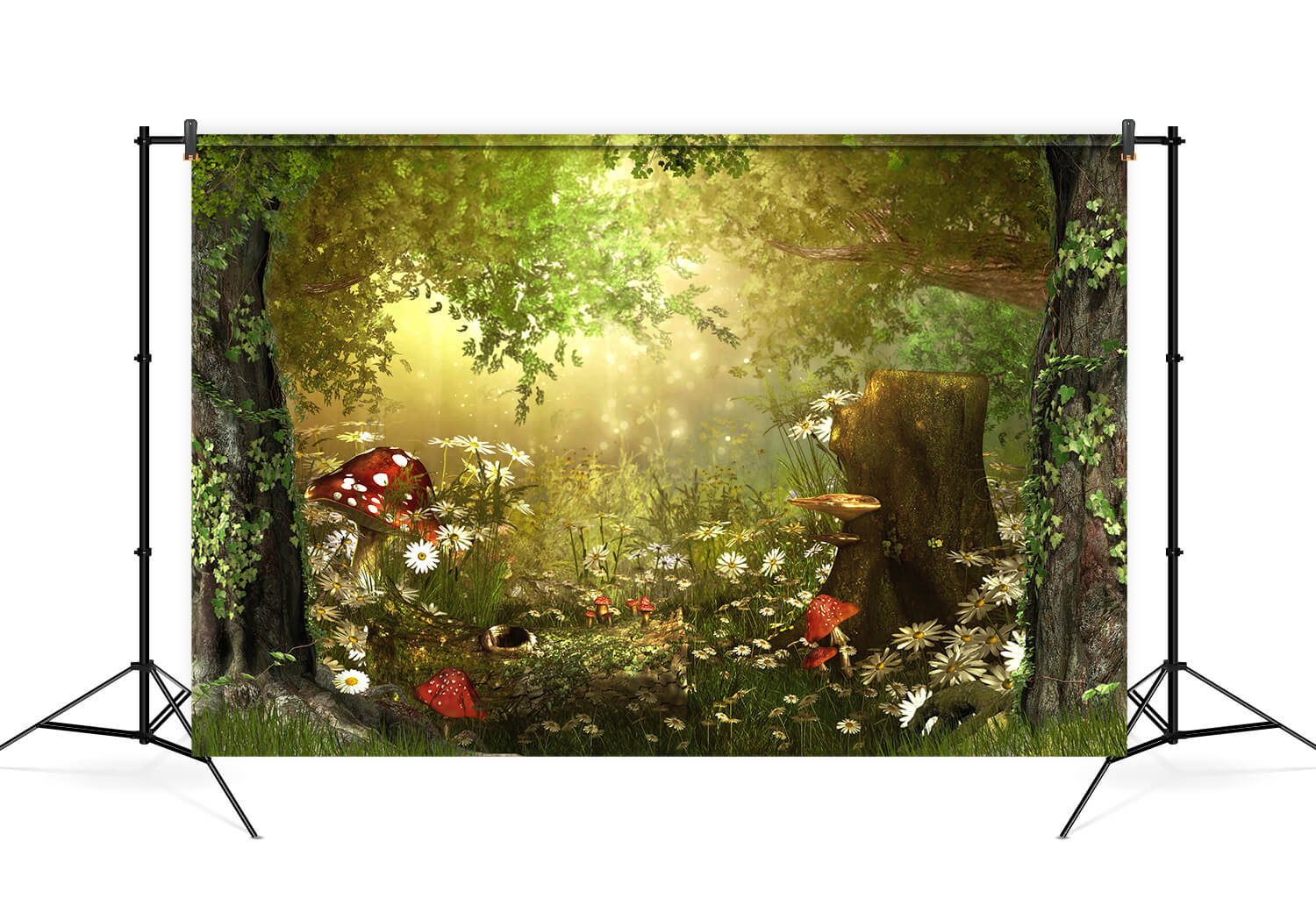 Märchen Wunderland Wald Pilze Hintergrund M6-126