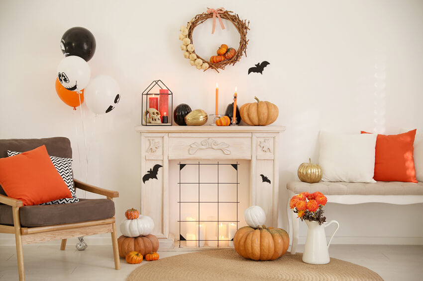 Halloween Kürbis Innendekor Foto Hintergrund M6-130