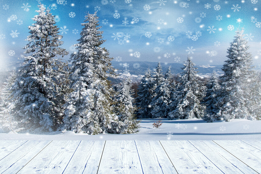 Winterwald Schneeflocke Wunderland Kulisse M8-18