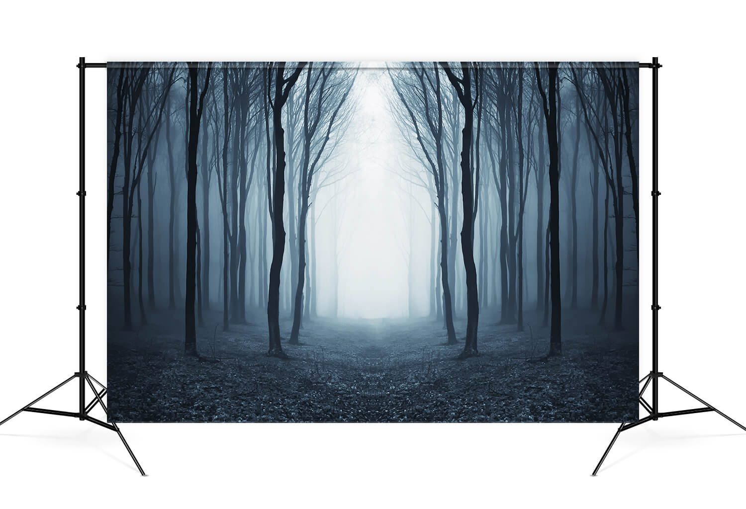 Mysteriöser nebliger Wald Halloween-Hintergrund M9-56