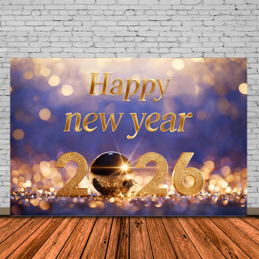 Neujahrshintergründe Goldener Schein Feier Zahlen Silvesterhintergrund MRR10-14