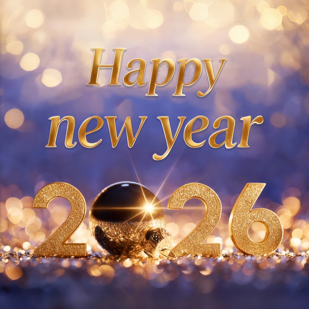 Neujahrshintergründe Goldener Schein Feier Zahlen Silvesterhintergrund MRR10-14