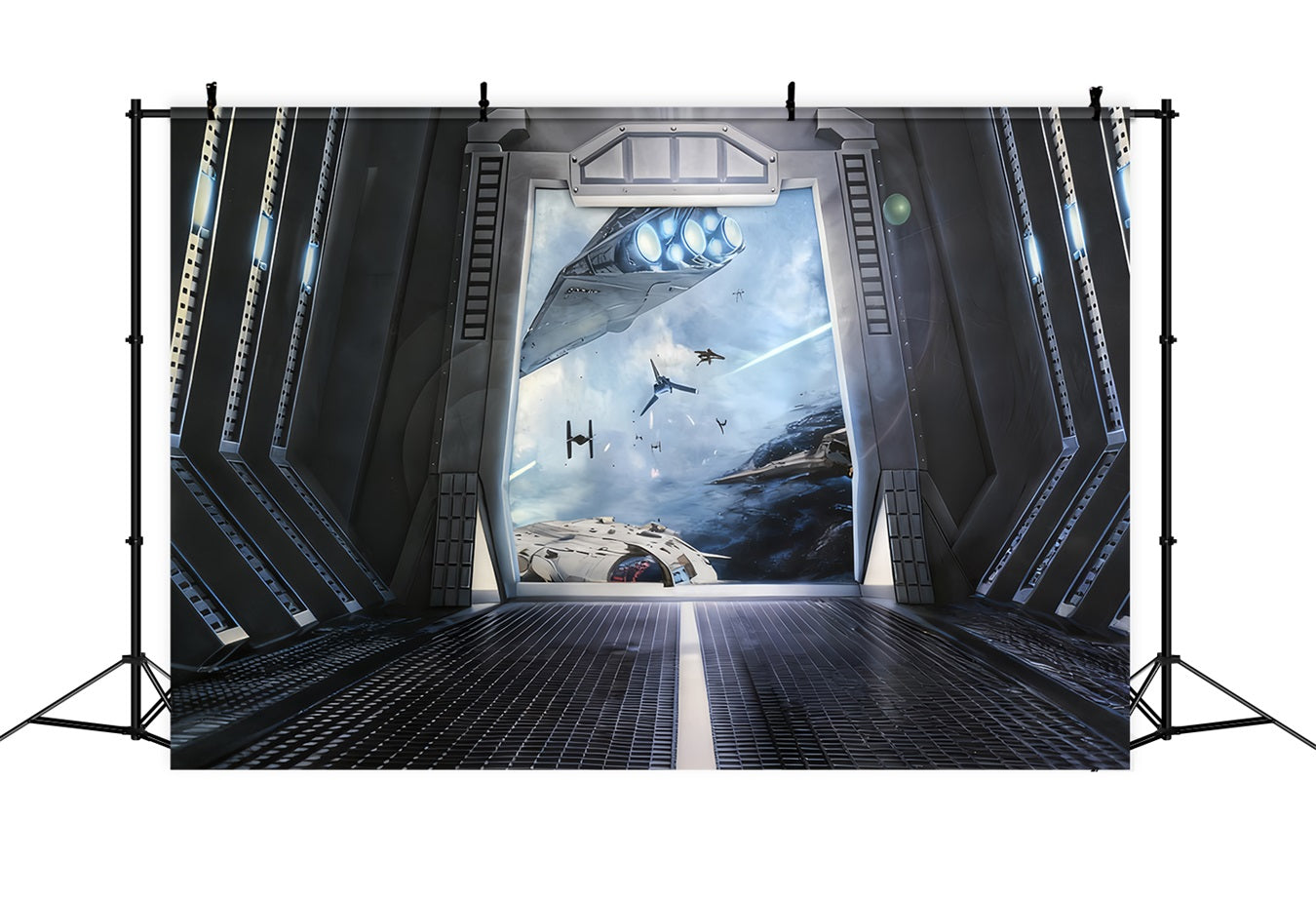 Kinderhintergründe Weltraum Tür Schiff Kinder-Fotohintergrund MRR10-48