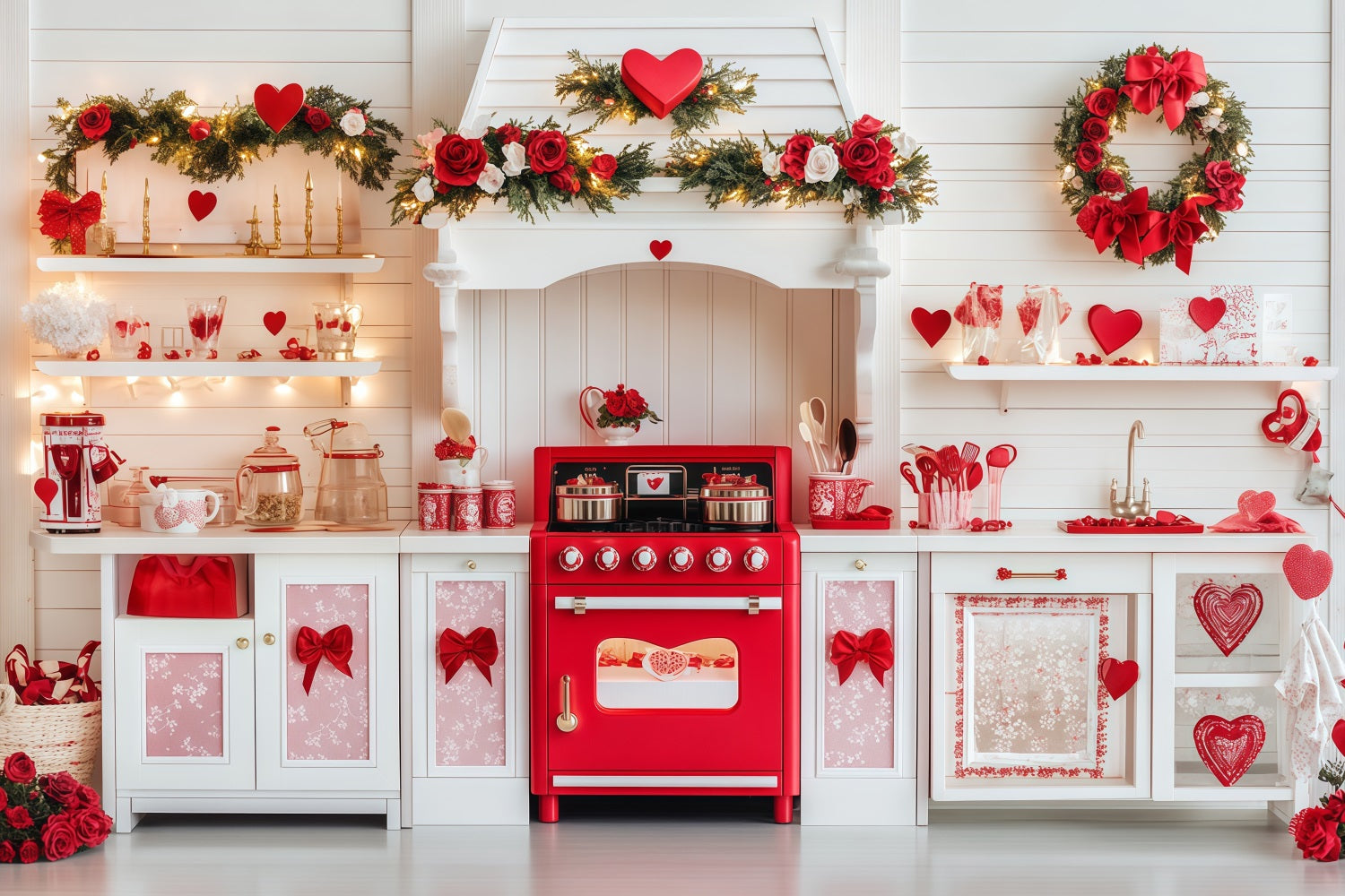Valentinstag-Fotokulisse „Sweetheart Kitchen Gift“ Valentinstag-Kulissen MRR11-105