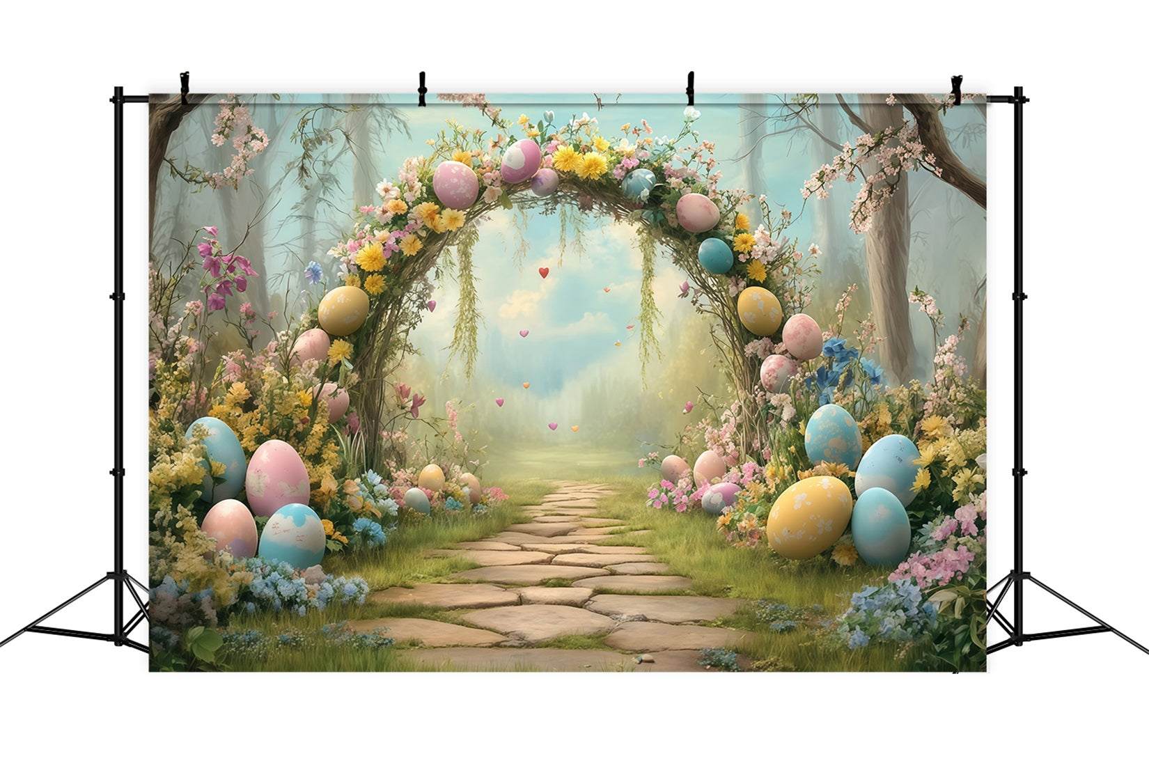 Osterfotohintergrund Waldzelt Hase Osterhintergrund Ideen MRR11-84