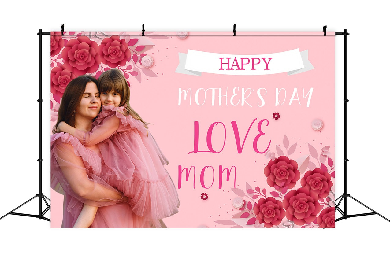 Muttertag Fotokulisse Blühende Liebe Floral Personalisierte Kulisse MRR3-59
