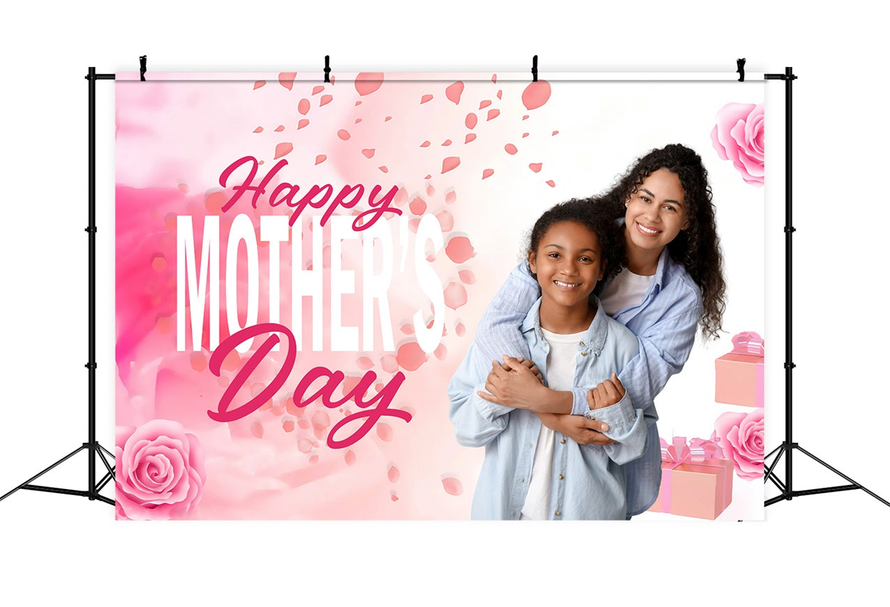 Backdrops für Muttertag Blush Floral Geschenk Personalisierte Backdrop MRR3-60